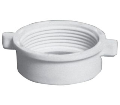 1-1/2 x 1-1/2 in. White Polypropylene Slip Nut | Winsupply