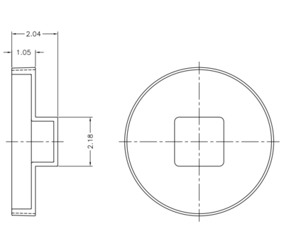 6 in. PVC Raised Threaded Plug | Winsupply