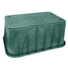 27 x 39-1/4 x 18 in. Green HDPE Electric Utility Box with