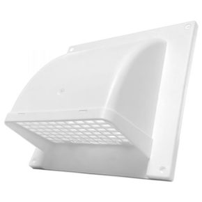 Primex 4 in. White Plastic 1-Piece Side Wall Cap | Winsupply