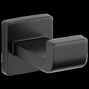 Ara Brass Single Robe Hook Matte Black Winsupply